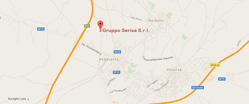Gruppo Serisa S.r.l. Via Oristano, 56 - Zona Industriale - 09071 Abbasanta (OR), Sardegna, Italy